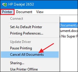 Cancel all documents Cancel all documents