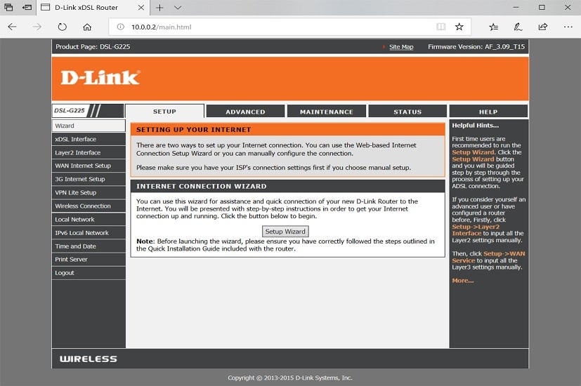 router login settings