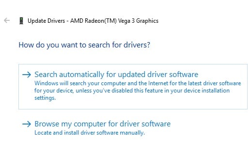 Browse my computer for driver software Browse my computer for driver software