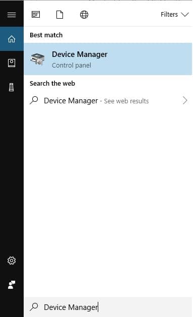 start and then device manager start and then device manager
