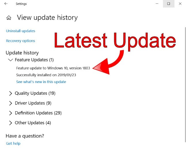 Checking the Latest Update Version Checking the Latest Update Version