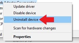 uninstall device uninstall device