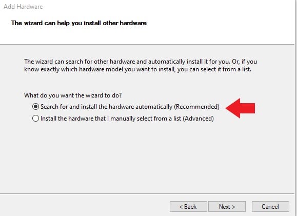 select the Sound, Video, and Game Controllers branch select the Sound, Video, and Game Controllers branch