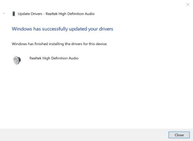 Driver Automatic Update Successfully Completed Driver Automatic Update Successfully Completed