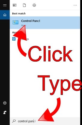 Open Control Panel Open Control Panel