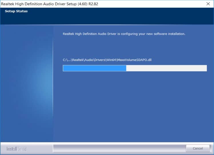 Installation Progress Installation Progress