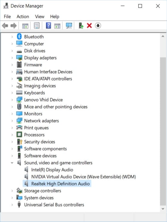 Realtek Audio Device Fixed Realtek Audio Device Fixed