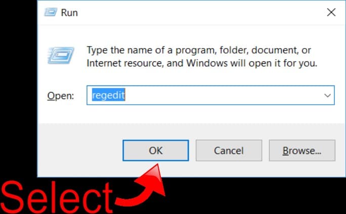 Start Registry Editor Start Registry Editor