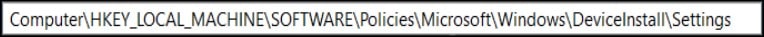 Device Install Registry Key Device Install Registry Key