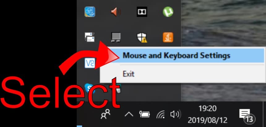 Open Mouse and Keyboard Settings Open Mouse and Keyboard Settings