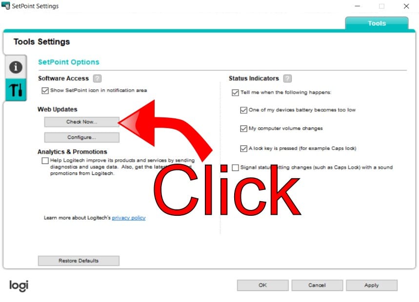 Check for Updates Check for Updates