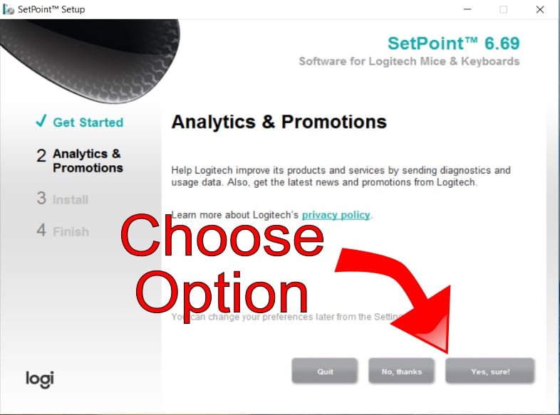 Opt-In to Logitech Analytics Opt-In to Logitech Analytics