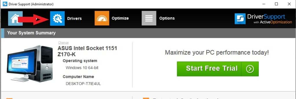 Locate the Drivers Locate the Drivers