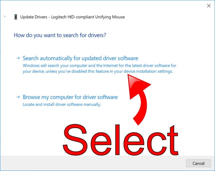 Automatically Search for Drivers Automatically Search for Drivers