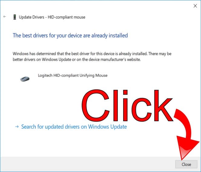 Close Driver Update Close Driver Update