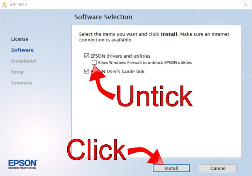 Start Installing Epson Software Start Installing Epson Software