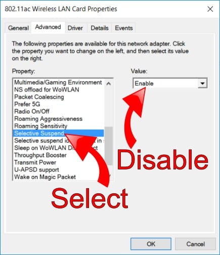 Disable Selective Suspend Setting Disable Selective Suspend Setting