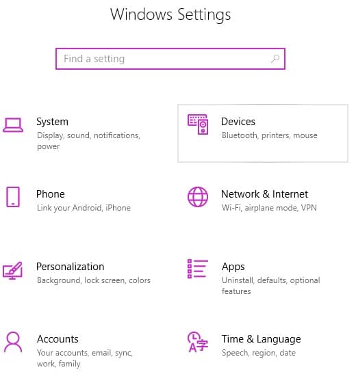 Click on Devices Click on Devices