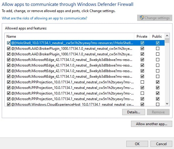 Change Settings Change Settings