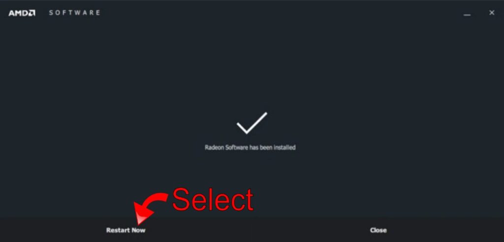 Restart PC to Finish Installation Restart PC to Finish Installation