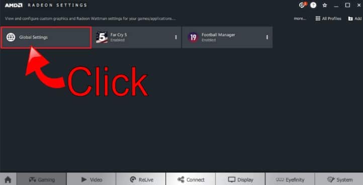 Access Global Settings Access Global Settings