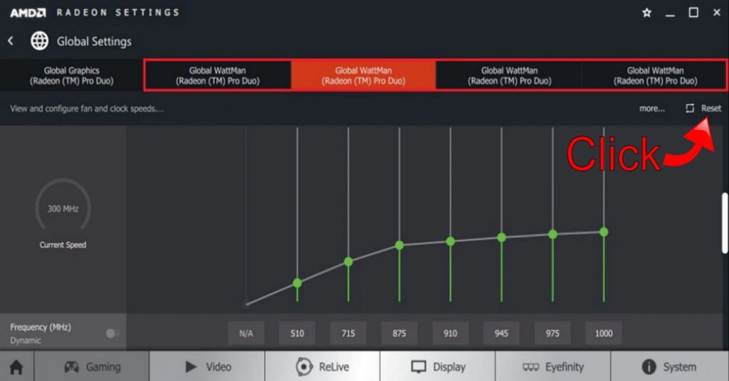 Reset WattMan Settings Reset WattMan Settings