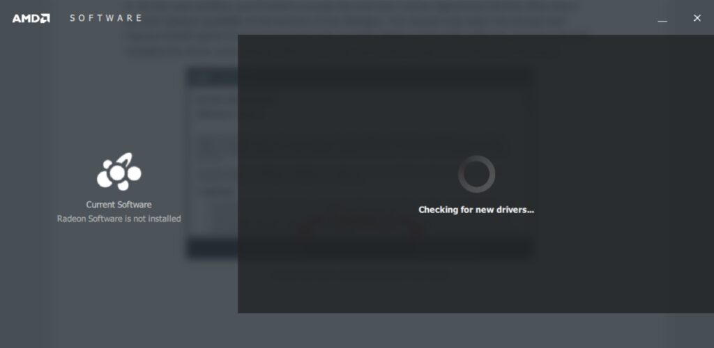 Checking for New Drivers Checking for New Drivers