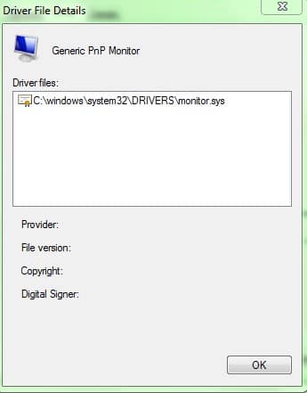 driver details driver settings