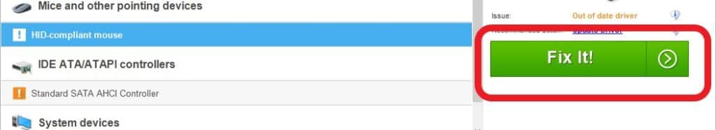 Click on the Driver, and then press Fix It! Click on the Driver, and then press Fix It!