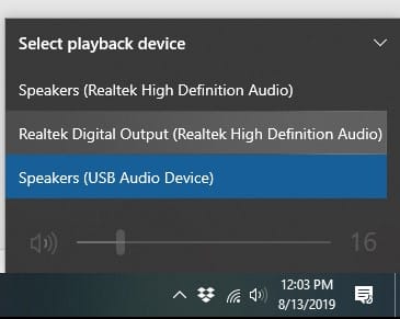 You should see the Realtek High Definition Audio in the taskbar You should see the Realtek High Definition Audio in the taskbar