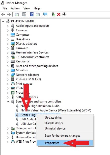 Find Realtek Driver in Device Manager Find Realtek Driver in Device Manager