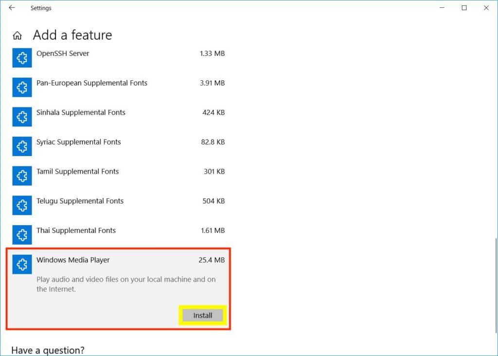 windows media player troubleshooting add windows media player