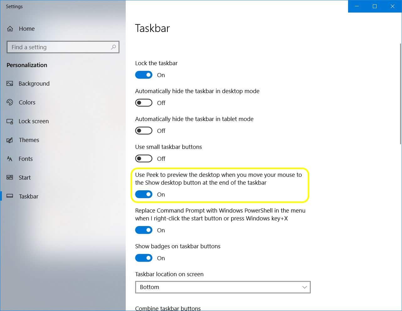 Hidden Show Desktop Button Hidden Show Desktop Button