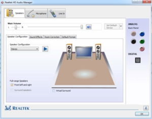HD Audio Manager Software for Realtek HD Audio Manager Software for Realtek