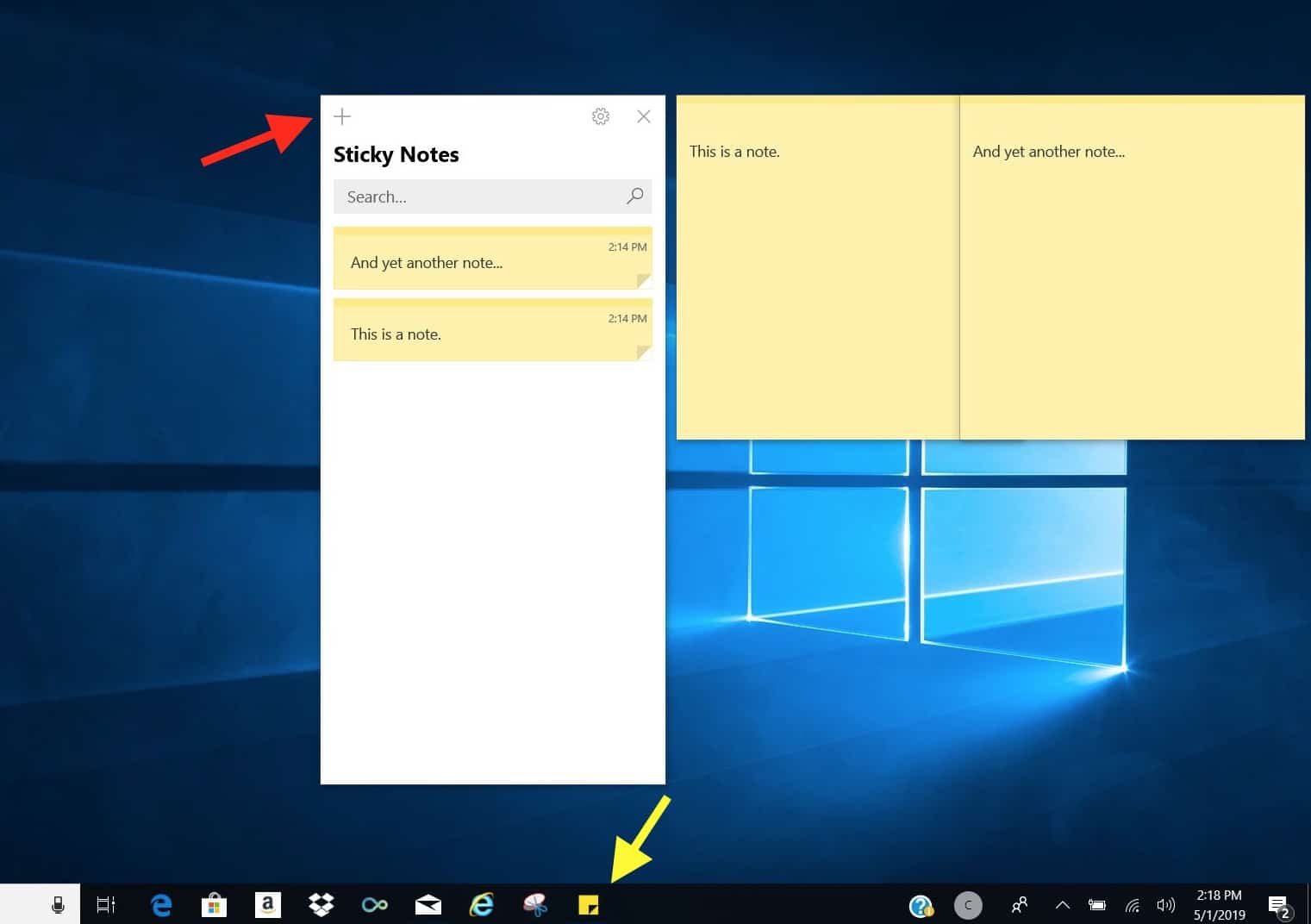 Sticky Notes Sticky Notes