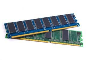 DDR memory DDR memory module isolated on white background