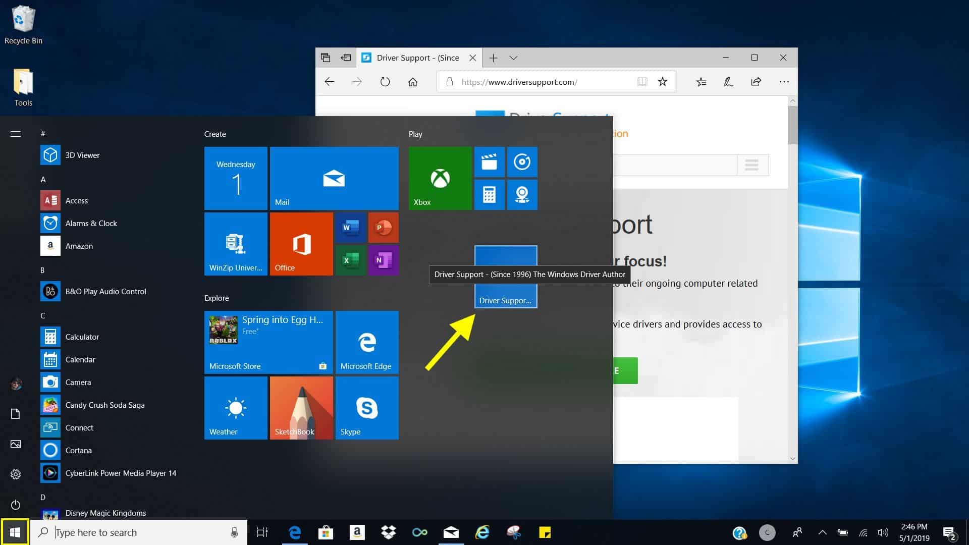 Save Websites to the Start Menu Save Websites to the Start Menu