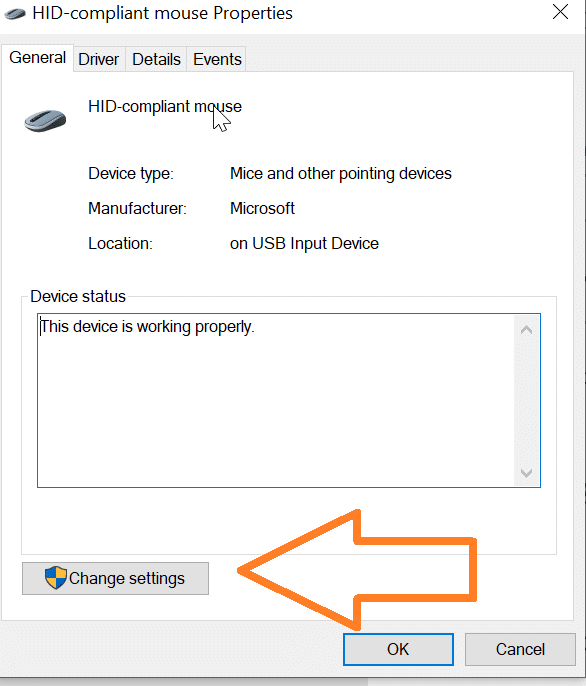 Change Settings Change Settings