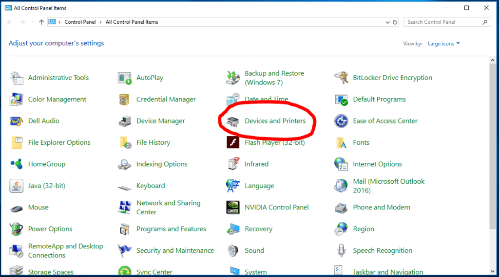 devices and printers devices and printers