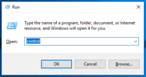control panel control panel