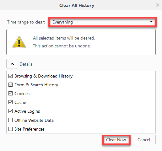 how to remove cookies in firefox firefox driver