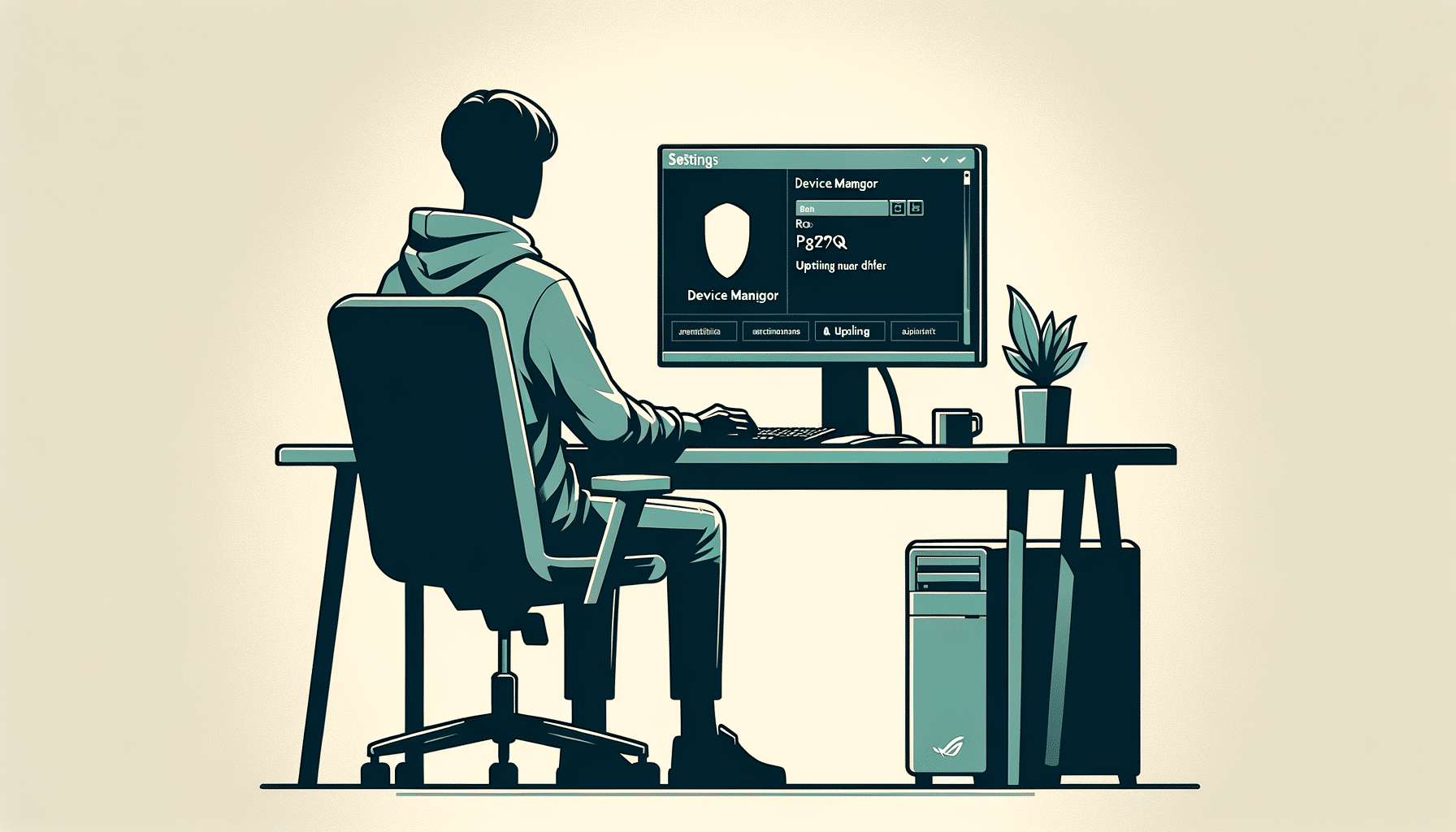 updating ASUS ROG Swift PG279Q drivers using Device Manager