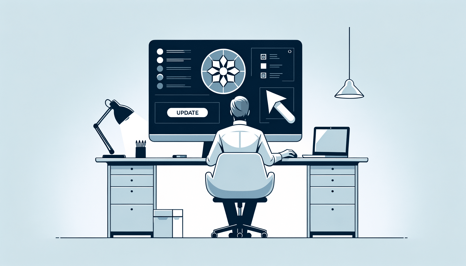 User updating LG 27UK850-W monitor drivers using DriverSupport software on desktop