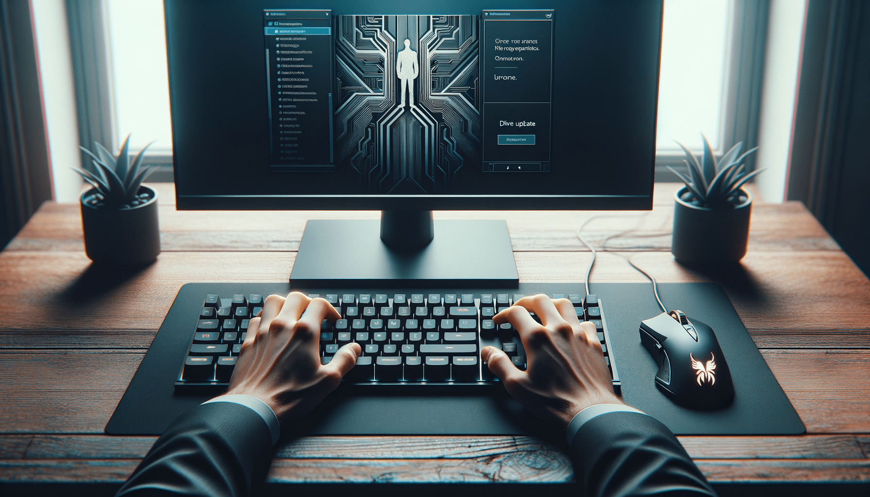 DriverSupport software updating drivers on Corsair K55 keyboard