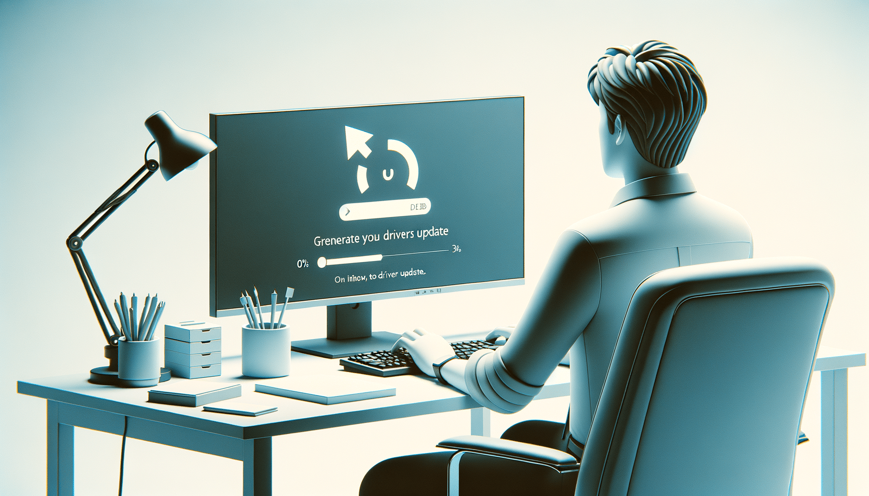 Person updating Dell UltraSharp U2720Q monitor drivers