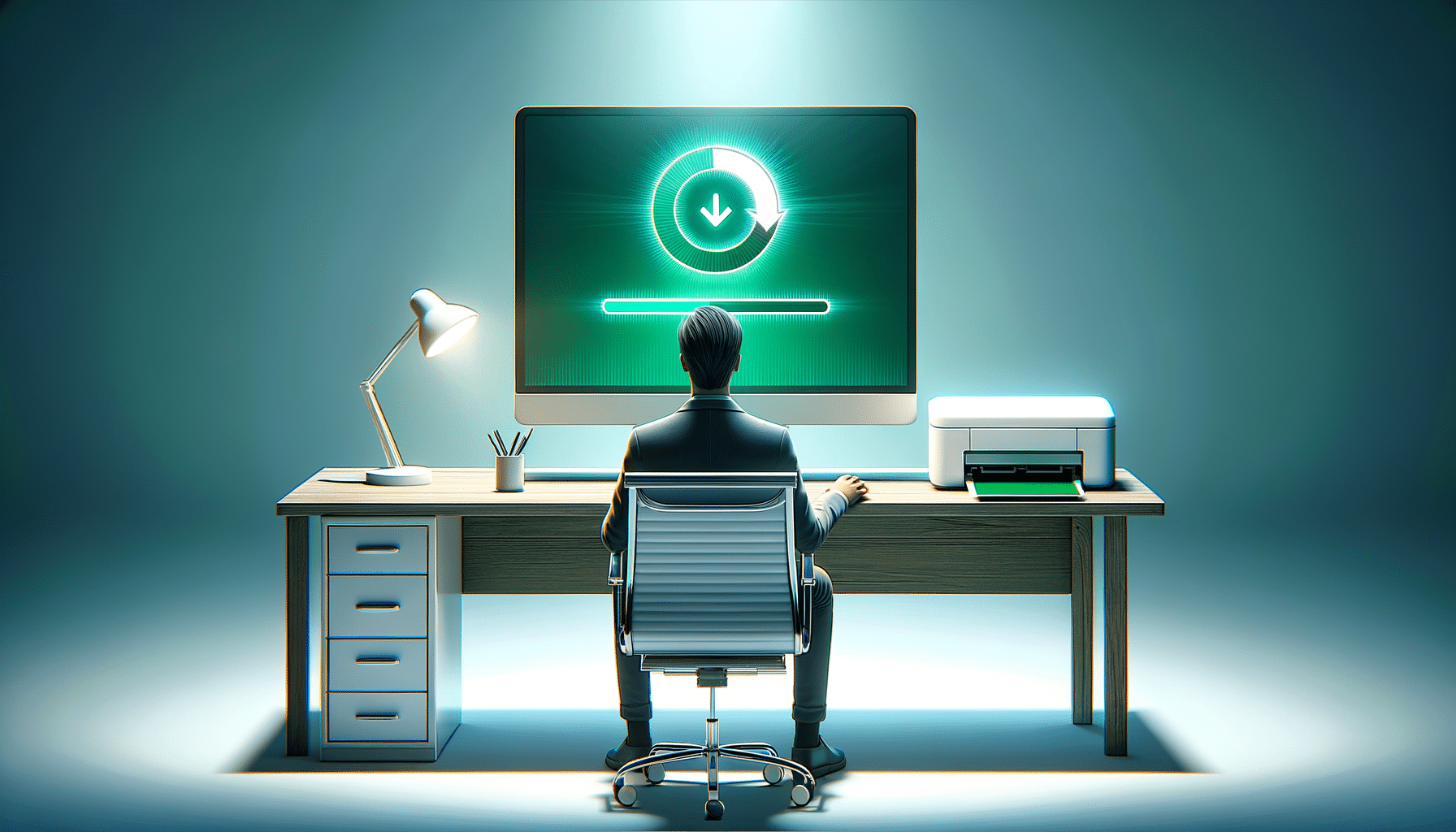 automated driver updates in progress on a computer for Samsung ProXpress M3870FW printer