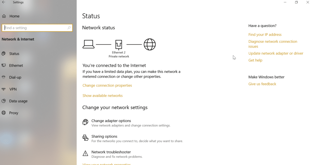Review your Status settings