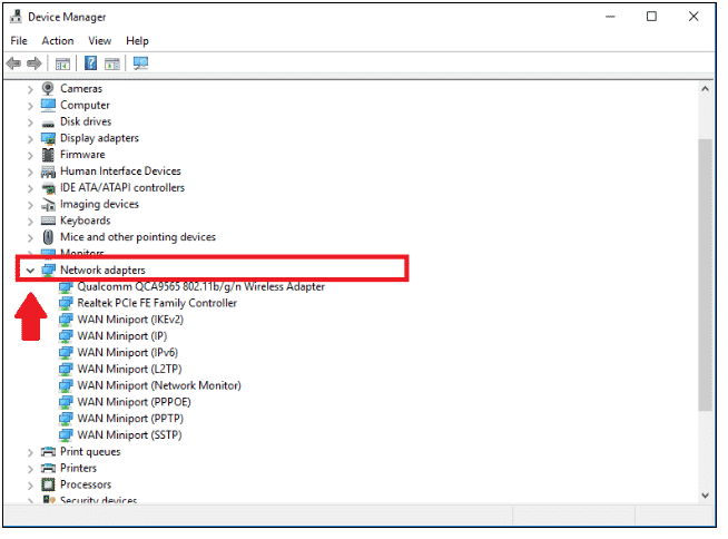 Network Adapters Network Adapters