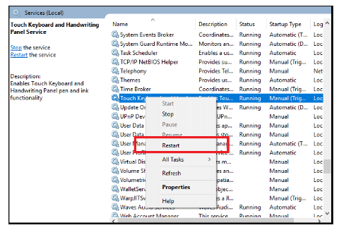 Click Restart Click Restart