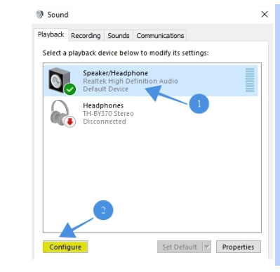 pc speaker and headphone option